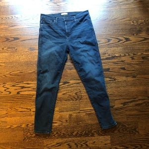 Madewell 10 in high waist skinny jeans sz 32
